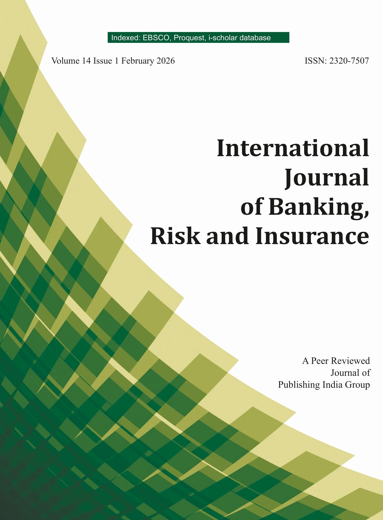 International Journal of Banking, Risk and Insurance