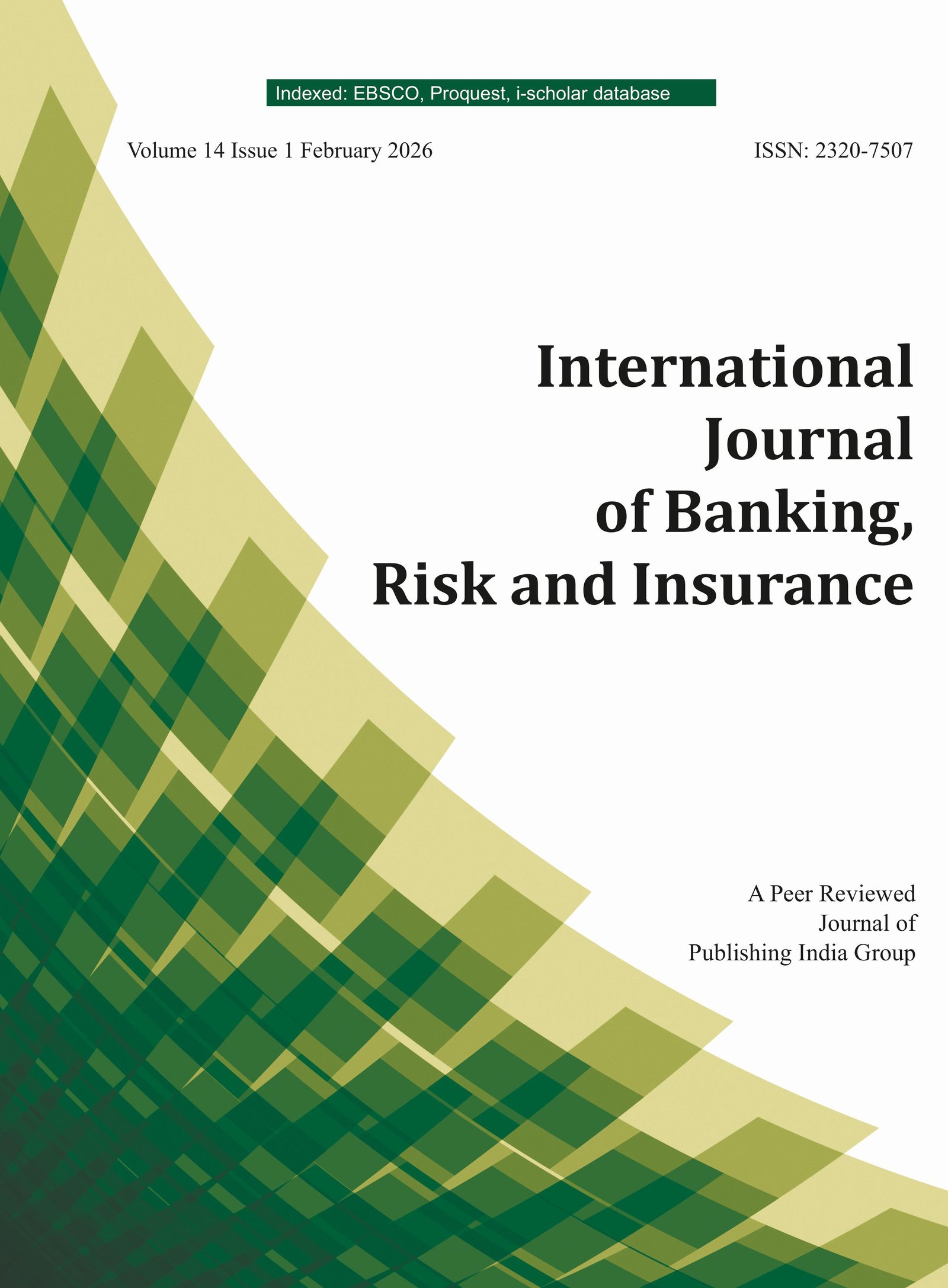 International Journal of Banking, Risk and Insurance