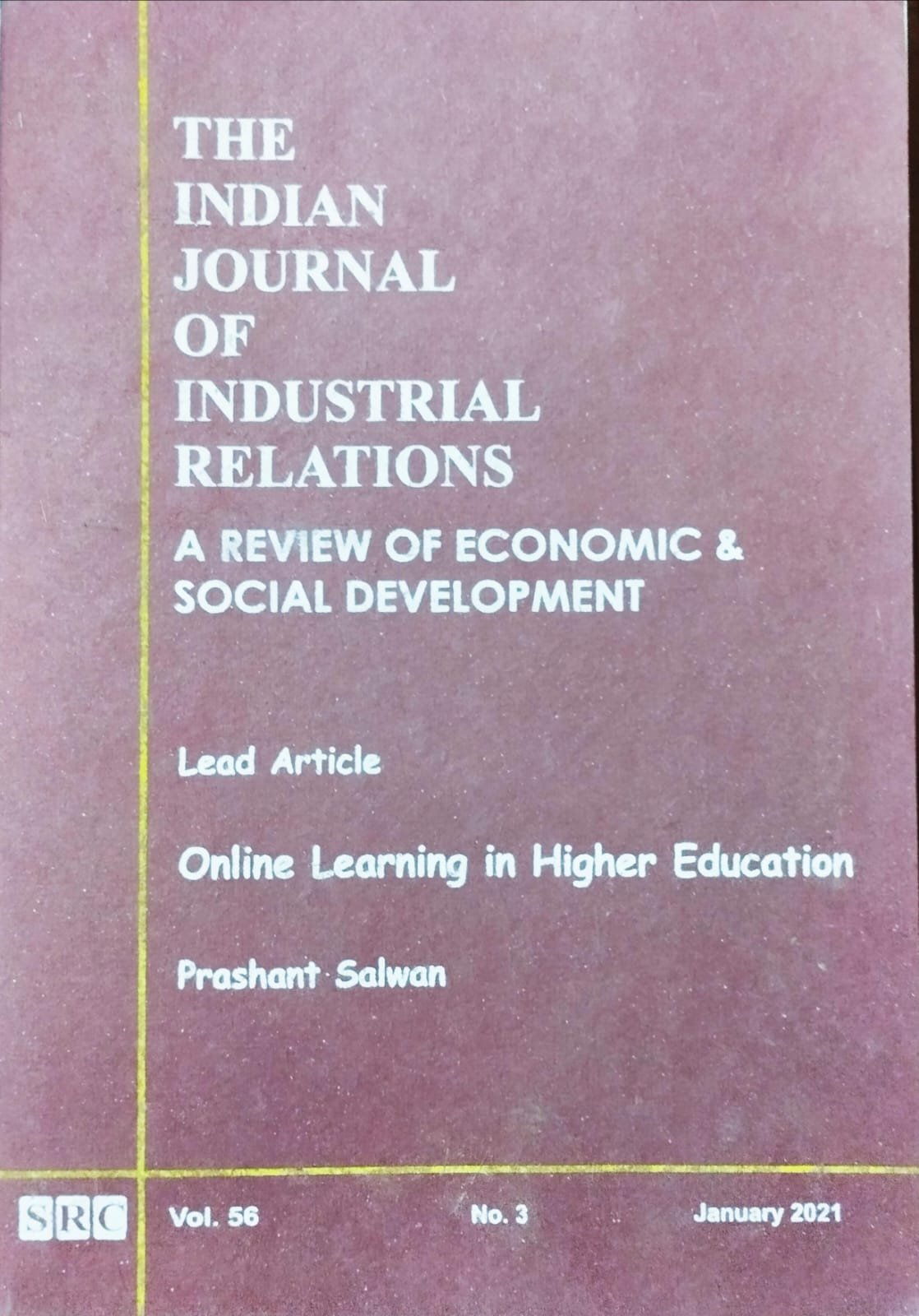 Indian Journal of Industrial Relations