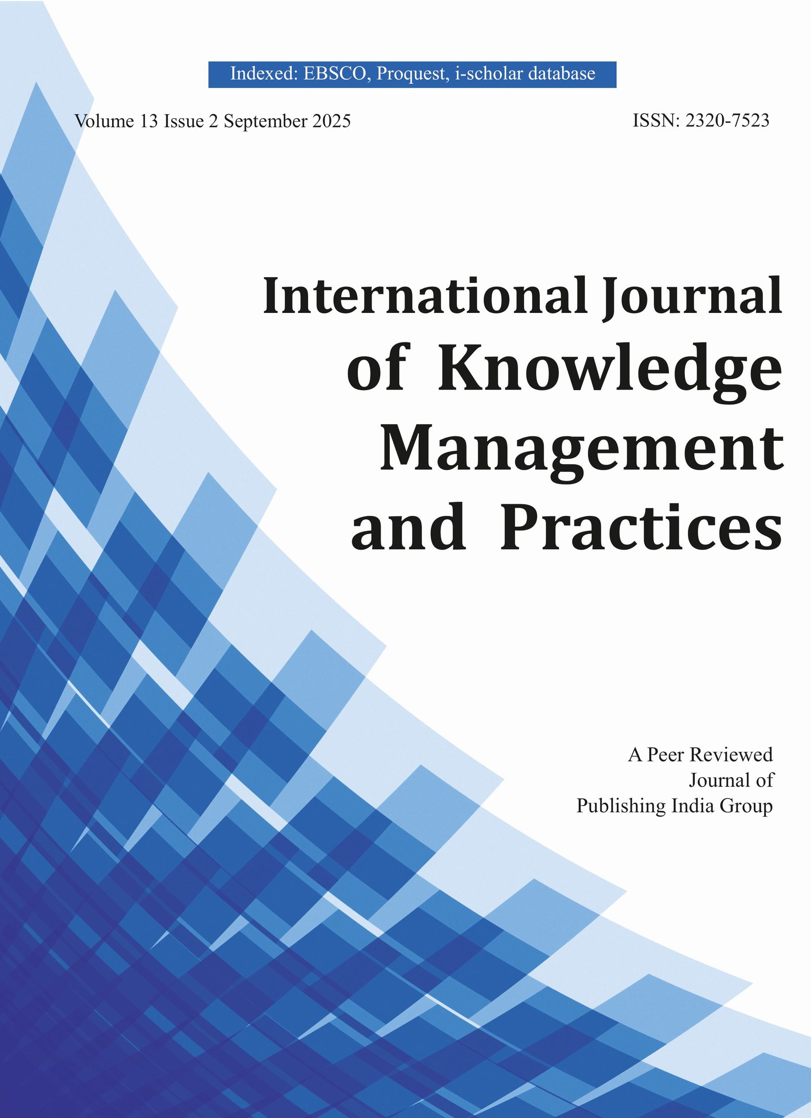 International Journal of Knowledge Management and Practices