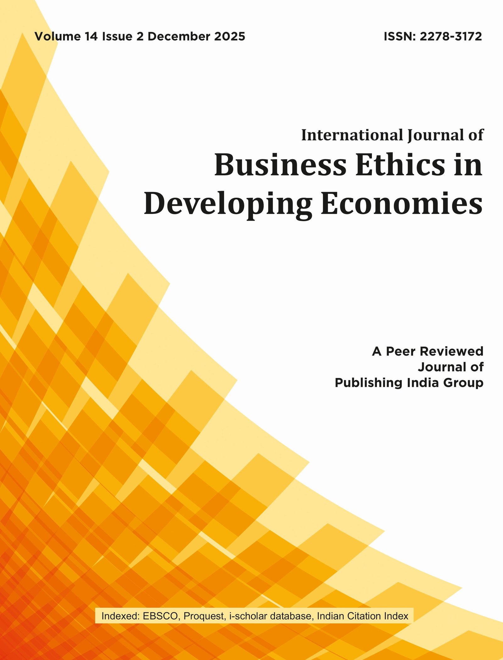 International Journal of Business Ethics in Developing Economies