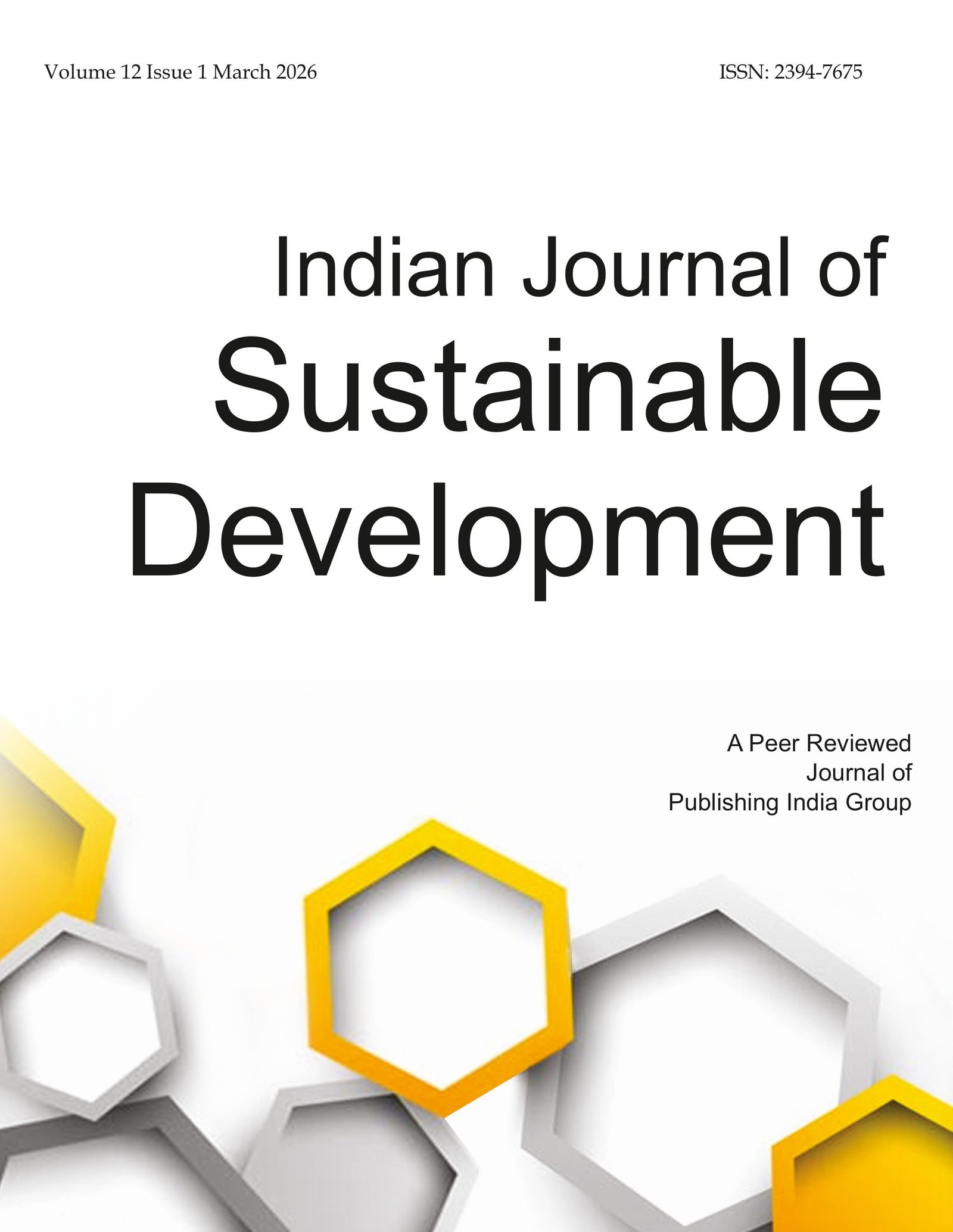 Indian Journal of Sustainable Development
