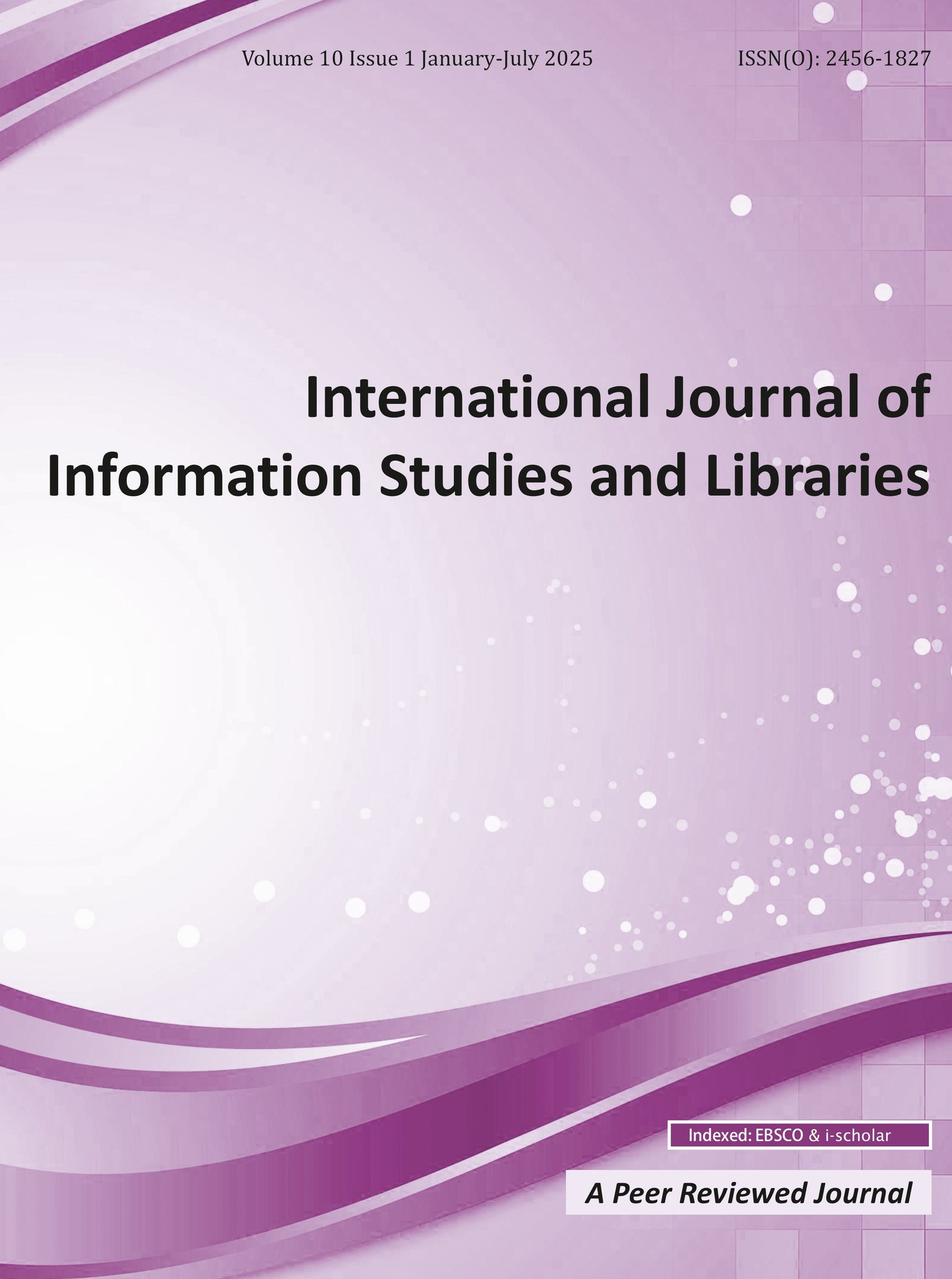 International Journal of Information Studies and Libraries