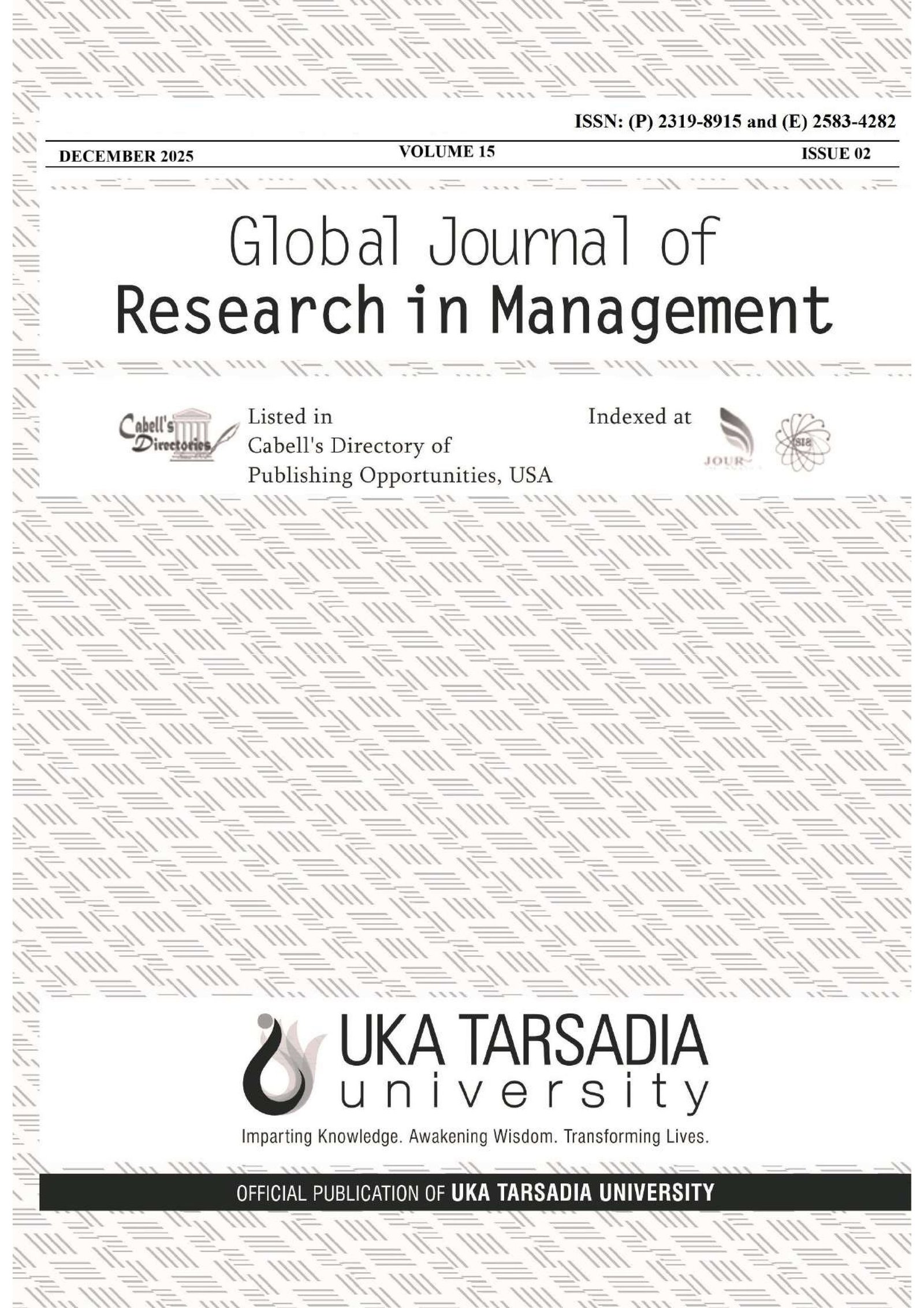 Global Journal of Research in Management